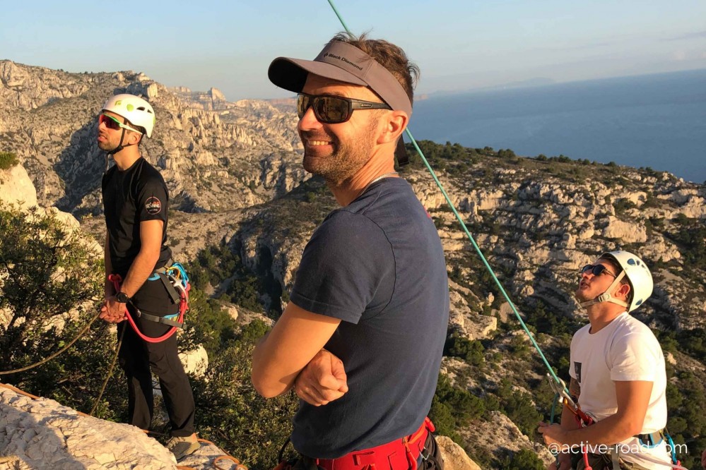 Climbing course in the calanques from Marseille to Cassis