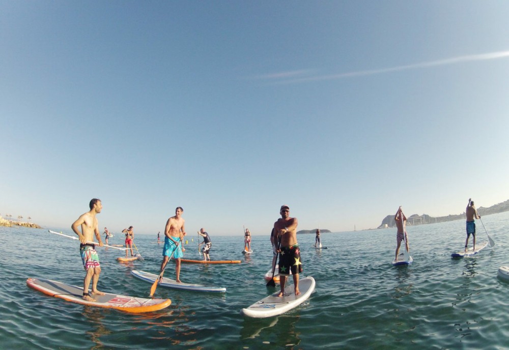 Paddle board apprenticeship with a guide from the beaches of Marseille