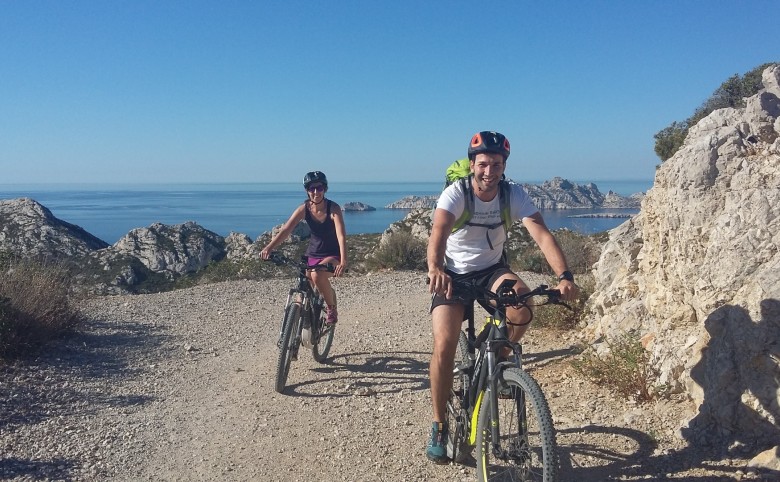 ebike in the calanques national park