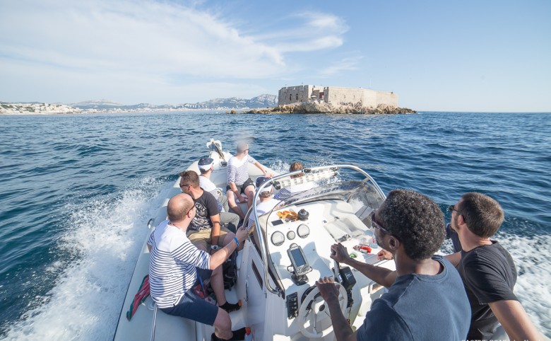 Boat trip and team building event in Marseille island