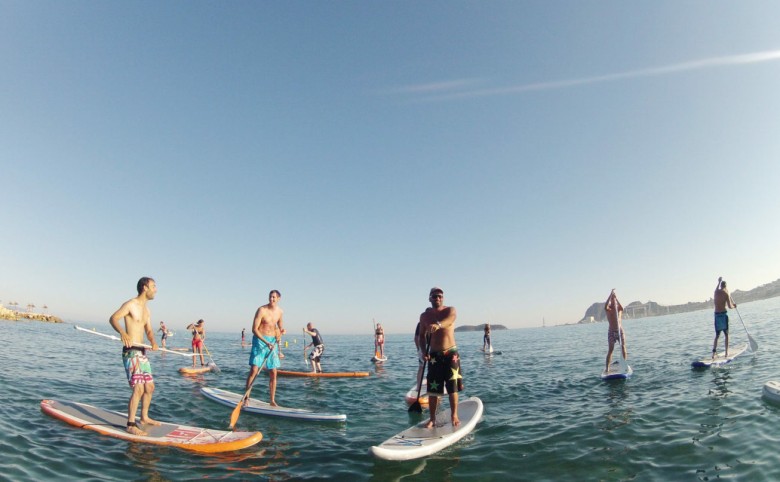 Stand up paddle initiation with an instructor in Marseilles 