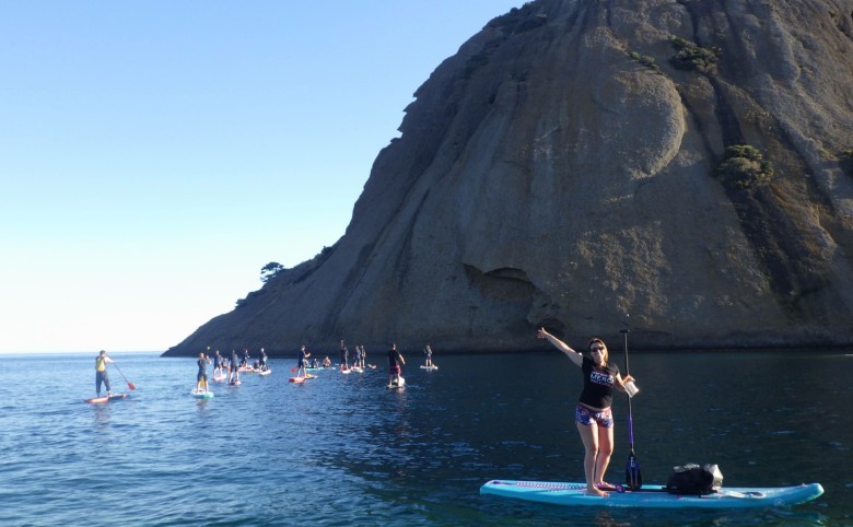 Srand up Paddle in the mugel calanque in La Ciotat